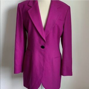 Escada wool single button blazer